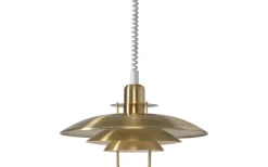 Kök & Matplats < Belid Primus II Hisslampa 43cm Mässing/Vit