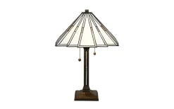 Bordslampor < Nostalgia Design Prisma Vit Bordslampa 57cm