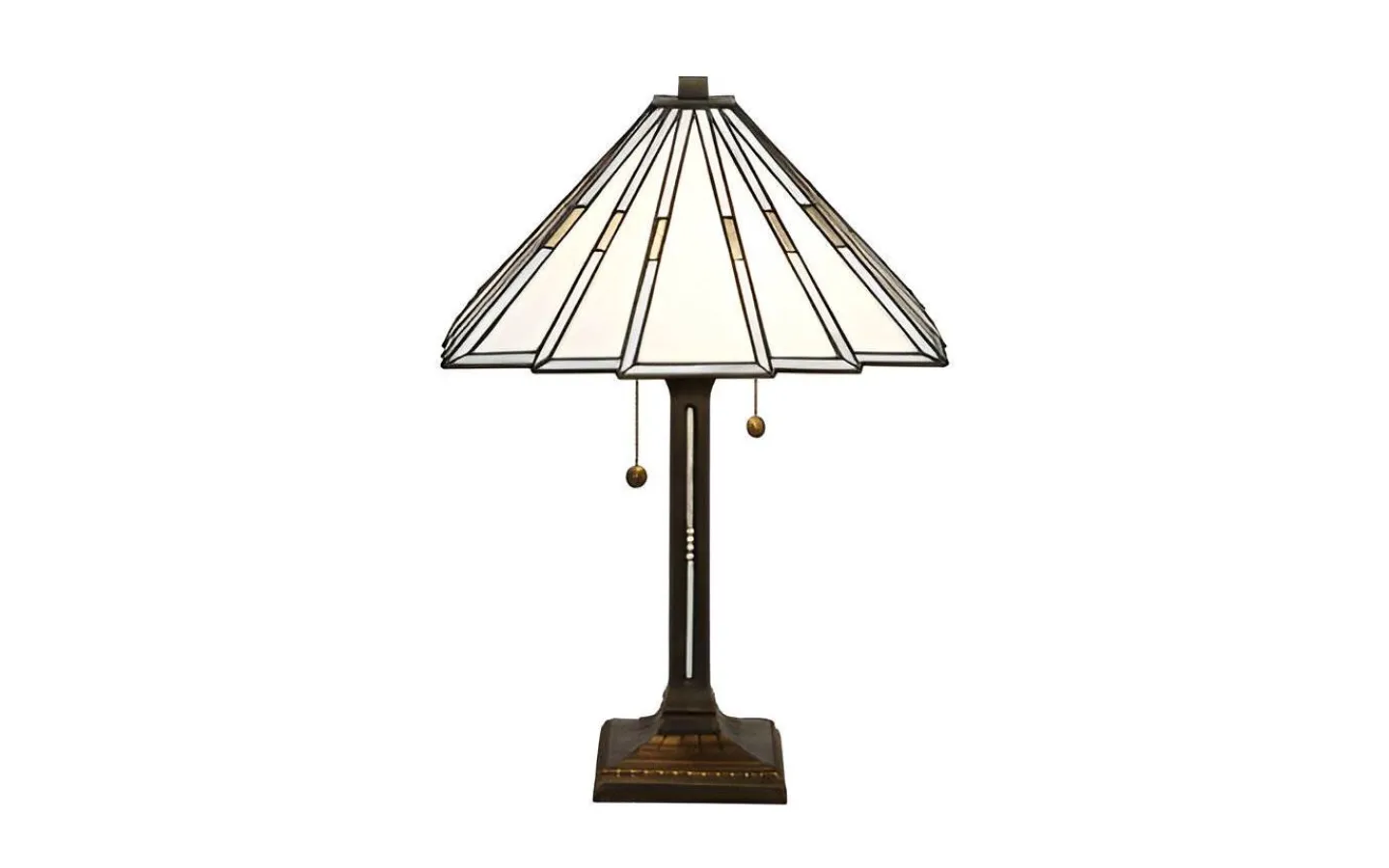 Bordslampor < Nostalgia Design Prisma Vit Bordslampa 57cm