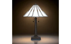 Bordslampor < Nostalgia Design Prisma Vit Bordslampa 57cm