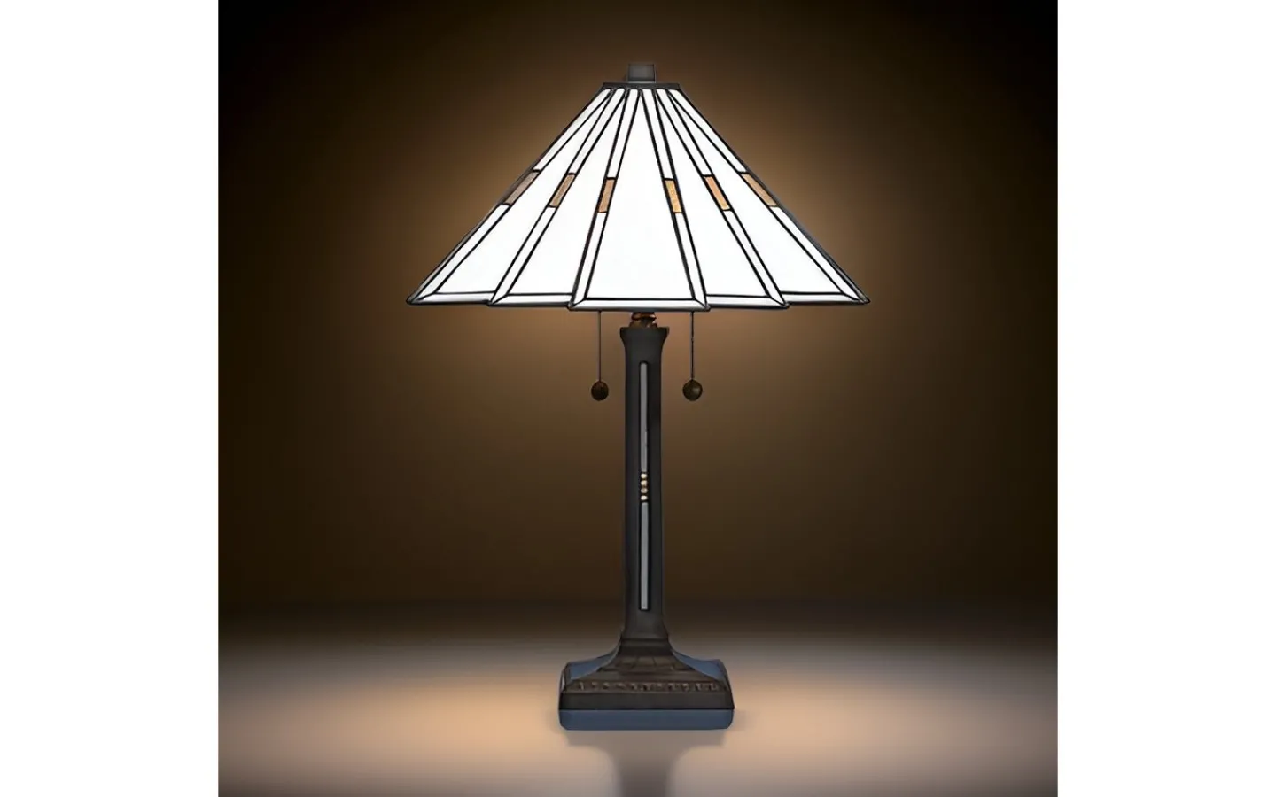 Bordslampor < Nostalgia Design Prisma Vit Bordslampa 57cm