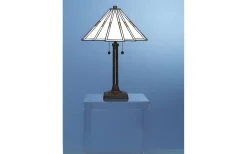 Bordslampor < Nostalgia Design Prisma Vit Bordslampa 57cm