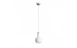Fönsterlampor-Rendl Pulire RD Fönsterlampa Opalglas/Trä/Krom E14
