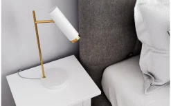 Sovrum|Skrivbordslampor < By Rydens Puls 1L Bordslampa 49cm Vit/Guld