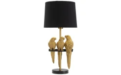 Bordslampor < Mauro Ferretti Punto Bordslampa Papegojor 62,5cm Guld/Svart