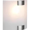 Lampetter-Trio Lighting Pura Vägglampa 20cm E27 borstat stål