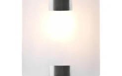 Lampetter-Trio Lighting Pura Vägglampa 20cm E27 borstat stål