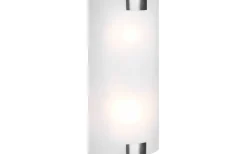 Lampetter-Trio Lighting Pura Vägglampa 40cm 2xE27 borstat stål