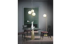 Golvlampor < Trio Lighting Pure Golvlampa E14 matt mässing
