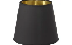 Enfärgade Runda Lampskärmar < PR Home Queen Lampskärm Ø12cm Svart/Guld