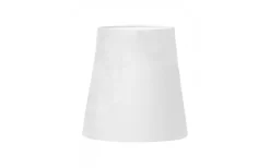 Enfärgade Runda Lampskärmar-PR Home Queen Mini Lampskärm Sammet Ø10cm Vit