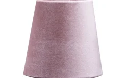 Enfärgade Runda Lampskärmar-PR Home Queen Mini Lampskärm Sammet Ø10cm Rosa