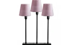 Enfärgade Runda Lampskärmar-PR Home Queen Mini Lampskärm Sammet Ø10cm Rosa
