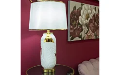 Bordslampor-Mauro Ferretti Quick Bordslampa 70cm Vit/Guld