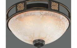 Plafonder-Trio Lighting Quinta Plafond 2xE27 rustik