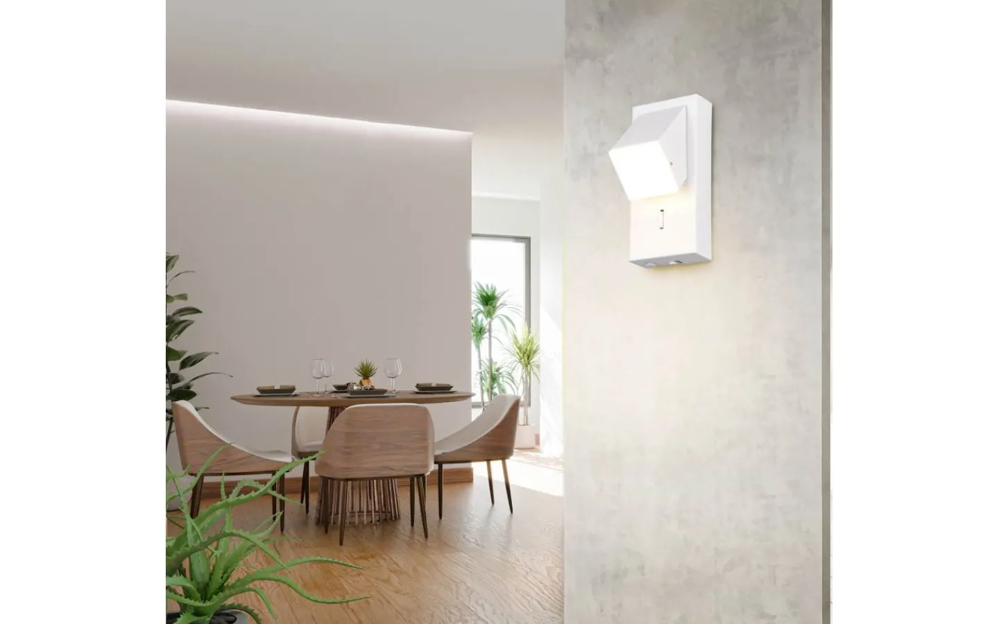 Läslampor-Trio Lighting Raglan Vägglampa LED 1-del mattvit