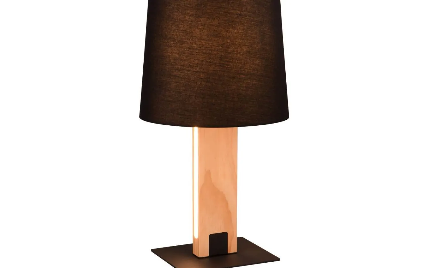 Bordslampor-Trio Lighting Rahul Bordslampa LED + E27 trä/svart