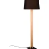 Golvlampor-Trio Lighting Rahul Golvlampa LED + E27 trä/svart
