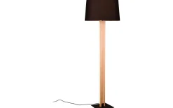 Golvlampor-Trio Lighting Rahul Golvlampa LED + E27 trä/svart