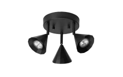 Runda Takspotlights|Takspot Med 3 Lampor-CO Bankeryd Rain 18 Takspotlight Svart
