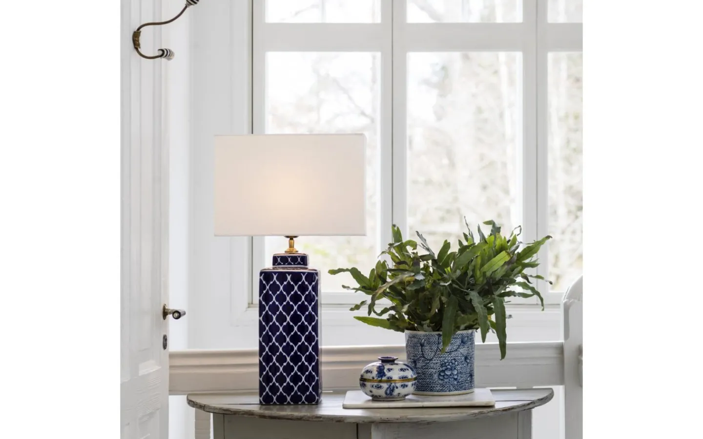 Rektangulära Lampskärmar-PR Home Rakel Rektangulär Lampskärm 32cm Vit