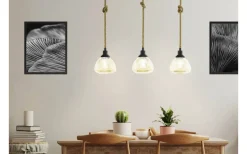 Avlånga Taklampor < Eglo Rampside Taklampa 90cm 3L Svart/Amber