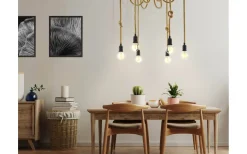 Stora Taklampor Ø50-69 Cm-Eglo Rampside Taklampa 6L Svart