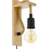 Lampetter < Eglo Rampside Vägglampa Svart/Trä