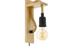 Lampetter < Eglo Rampside Vägglampa Svart/Trä