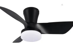 Takfläktar < Reality Randers Takfläkt 76cm LED mattsvart