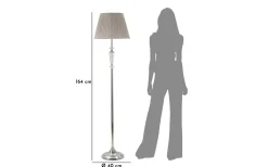 Golvlampor-Mauro Ferretti Rapido Golvlampa 164cm Silver