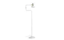 Golvläslampor|Vardagsrum < CO Bankeryd Ray Golvlampa 127cm Vit/Mässing