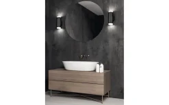 Badrumslampor Vägg-Trio Lighting Ray H2O Vägglampa LED 2-delad mattsvart IP44