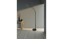 Golvlampor|Golvläslampor < Reality Reed Golvlampa LED i borstat stål