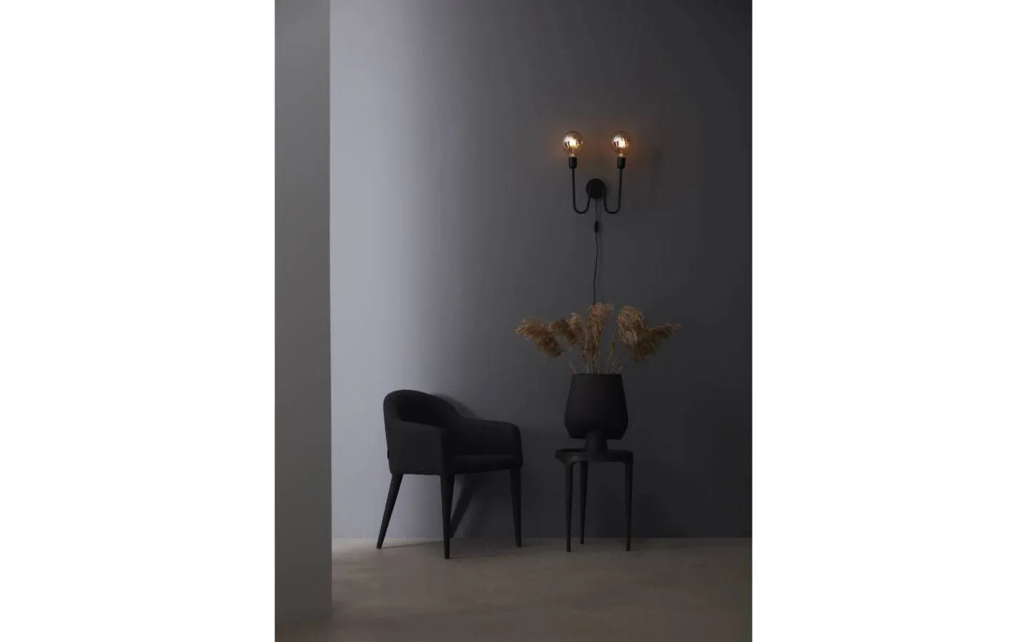 Lampetter < Belid Regal Vägglampa 30cm Svartstruktur