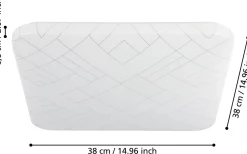 Plafonder < Eglo Rende Plafond 38cm LED 3000K 19,5W Vit