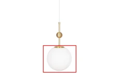 Reservglas Och Reservdelar-Globen Lighting Reservglas till 2429/6020 Astrid/Sarasota D20 Vit/Borstad Mässing