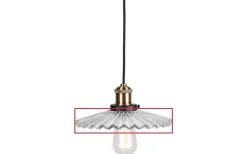 Reservglas Och Reservdelar < Globen Lighting Reservglas till Cobbler Fönsterlampa Ø25cm Klar