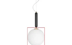 Reservglas Och Reservdelar-Globen Lighting Reservglas till Torrano Golv-/ och Taklampa Ø30cm Vit/Mässing