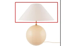 Reservglas Och Reservdelar < Globen Lighting Reservskärm till 6246 Iris 35 Creme