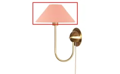 Reservglas Och Reservdelar < Globen Lighting Reservskärm till 6346 Iris Vägglampa Blush