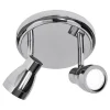 Badrumslampor Tak|Takspot Med 2 Lampor < ArmaturHantverk Resö Takspotlight Ø17cm Krom IP44