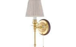 Lampetter < Karlskrona Lampfabrik Ribbing - Mässing / Brytare / Brunt fäste