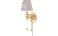 Lampetter-Karlskrona Lampfabrik Ribbing - Mässing / Brytare / Vitt fäste