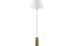 Golvfötter < Globen Lighting Rib Golvfot 129cm Borstad Mässing