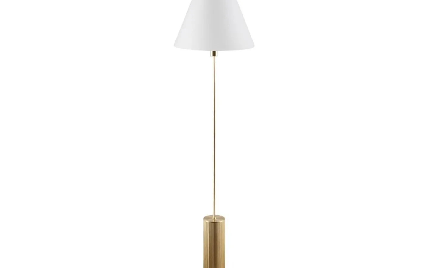 Golvfötter < Globen Lighting Rib Golvfot 129cm Borstad Mässing