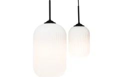 Fönsterlampor < Dyberg Larsen Riflet Fönsterlampa 14cm Opal/Svart