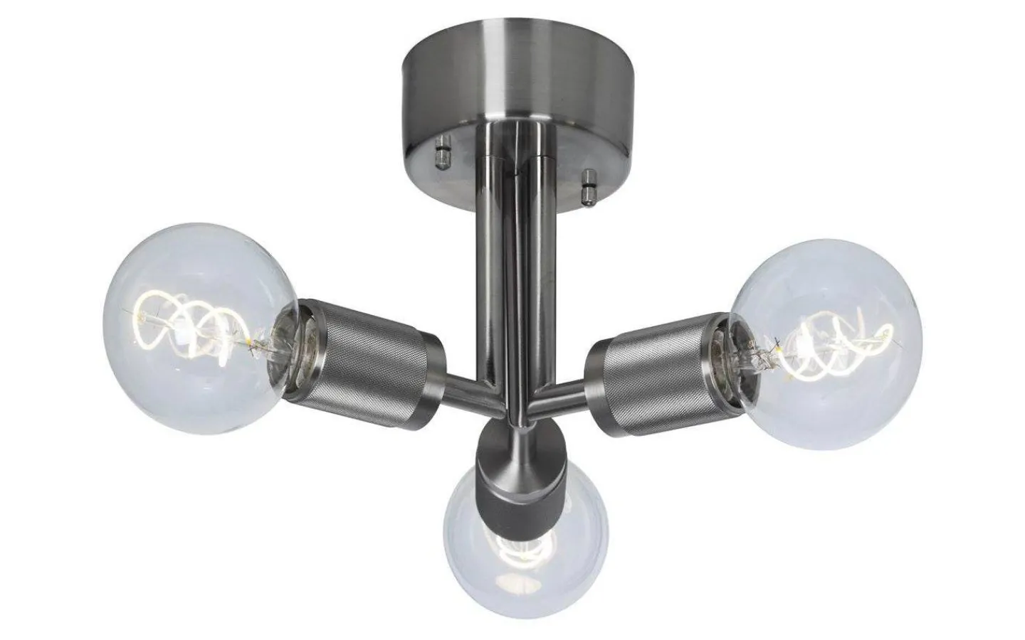 Hall & Trappa|Plafonder-Cottex Rille Plafond 3L 28cm Borstad Krom