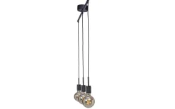 Kök & Matplats|Avlånga Taklampor < Cottex Rille Taklampa 3L 85cm Svart