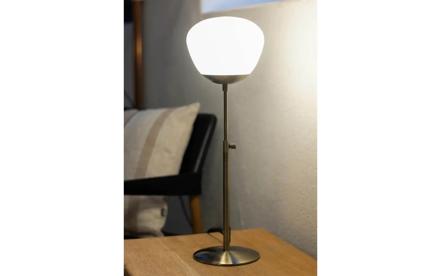 Bordslampor-Markslojd Rise Bordslampa 60cm Antikmässing/Vit